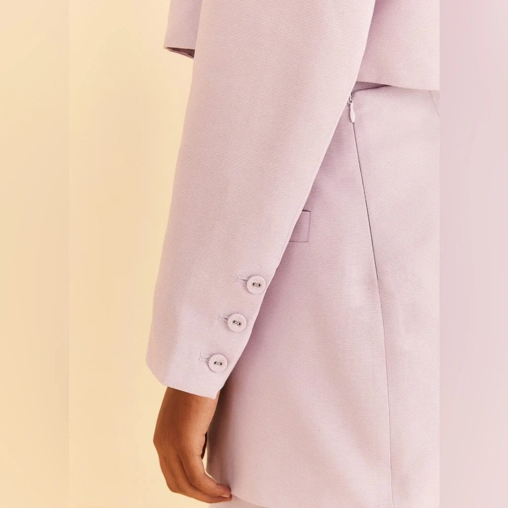 FARM Rio Lilac Women's Cutout Blazer - Picture 5 of 10